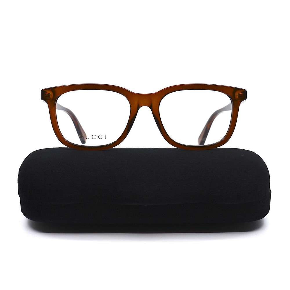 NEW GUCCI GG0938O 006 BROWN TRANSPARENT AUTHENTIC EYEGLASSES FRAME - Picture 5 of 14